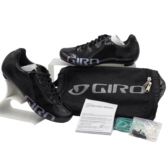 NEW Giro Empire Acc Cycling Shoes Womens 6 Black Road Bike Athletic Cleats 37EU - Picture 2 of 14